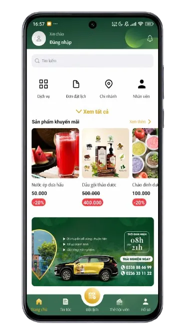App Sen Tài Thu - Ứng dụng khách hàng