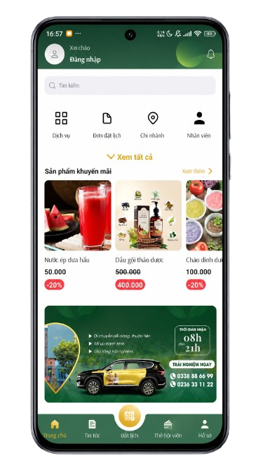 App Sen Tài Thu - Ứng dụng khách hàng